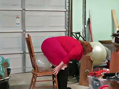 My Fat Ass Pops Some Huge Clear Balloons