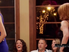 Swingers are playing a naughty and fun sex game naked!