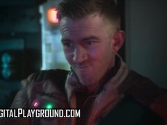 Cosplay Reality Threesome Emily Woods & Ruby Sims Enjoy Some Lesbian Sex & Danny Joins Them For 3some