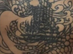 Aziatisch, Klein, Gezichtspunt, Mager, Tatoeage