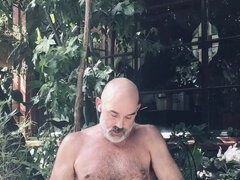 Amateur, Pajear, Maduro, Al aire libre, Pene, Solo