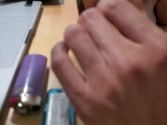 Smoking Rigid and getting Bj'ed Streetwalker Bi-Atch