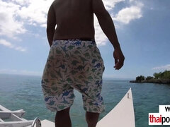 Thai teenager shagged at an abandoned lagoon