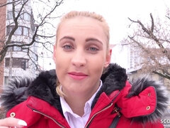 GERMAN SCOUT - SLIM GIRL LULU IN FUR JACKET AND LEGGINGS I ROUGH CHEATING FUCK AT STREET CASTING - Casting
