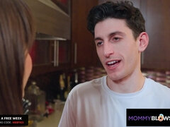 MommyBlowsBest - My New Hot Big Tittied Stepmommy Made Me Feel Better With A Hot Blowjob