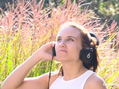 Brunetka, Klub, Európskej, Masturbácia, Vonku, Vyholené, Sólo, Teenka