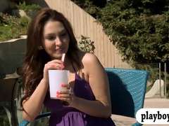 Chica, Tetas grandes, Al aire libre