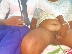 Indian schoolgirl experiences her first anal with her teacher in a uniform