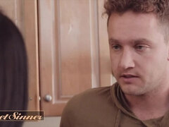 Arsch, Schwarz, Gehörnter ehemann, Absätze, Mutti, Tätowierung, Titten, Ehefrau