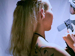 デカチン, 黒人, 小柄, タトゥー, ティーン, オッパイの