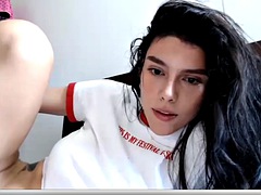 Monumentális dákó, Latin lány, Maszti, Nőférfi, Egyedül, Web kamera