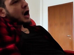 Amateur, Salle de bains, Grosse bite, Tir de sperme, Masturbation, Solo