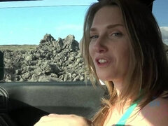 Blondine, Fingern, Freundin, Masturbation, Orgasmus, Im freien, Öffentlich, Spanner