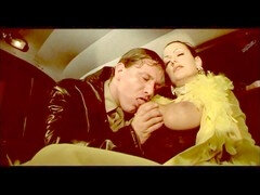 Sexy busty MILF Asia D'Argento takes a vintage cock in the car for a deep pounding and mouthful of cum