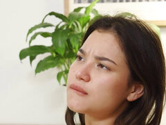 18 ans, Brunette brune, Masturbation, Petite femme, Rasée, Solo, Adolescente