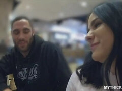 Thick ass teen Violet picks up stranger for a quickie