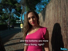 Røv, Store bryster, Brunette, Brækfornemmelse, Behåret, Hæle, Udendørs, Fisse