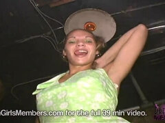 Short Skirt & No Panties Equal A Great Night At The Club