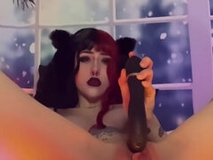 Amateur, Hembra, Gotica, Madres para coger, Orgasmo, Solo, Juguetes, Vibrador