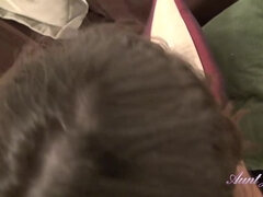 Tante, Blasen, Braunhaarige, Masturbation, Pov