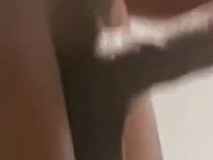 아프리카인, 아마추어, 화장실, 흑인, 수음, 혼자