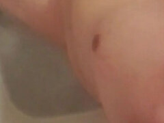 My Chubby Buddy Can’t Resist Stroking His Rock-hard Dick in the Steamy Shower-moaning Loud as He Shoots Out a Thick Load of Cum