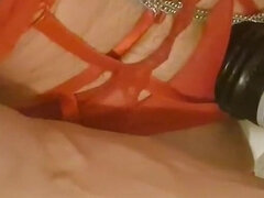 Wanted Production - Cock Pumpin in Red Lingeri 21 Cm Long Dick for My Mistress