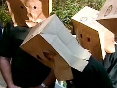 Brunett, Sperma shot, Fetisch, Grupp, Handjobb, Utomhus, Rakad, Tuttar