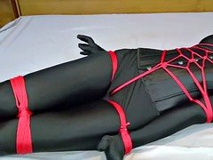 Związanie dyscyplina & dominacja uległość, Czarny, Niewola, Ciemna karnacja, Fetysz, Kneblowanie, Spandex