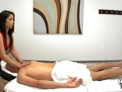 아시안, 오랄섹스, 흑갈색 머리, 핸드잡, 마사지, 자연의 가슴, 청소년, 젖가슴