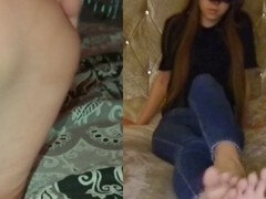 Britské, Kompilace, Pár, Stříkání spermatu, Footjob, Přítelkyně, Homemade, Nylonové