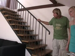 18, 금발의, 오쟁이 진 남자, 하드코어, Hd, 면도된, 젖가슴, 와이프