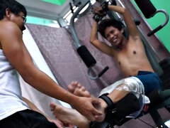 Gebondenheid, Voeten, Fetisj, Sportzaal