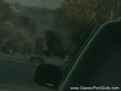 큰 가슴, 얼굴에, 나이든, 밀프, 빈티지