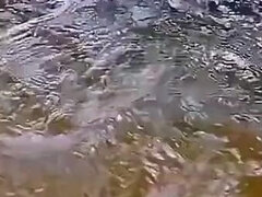 Asiatisk, Stor stjärt, Par, Sperma shot, Orgasm, Utomhus, Pov
