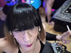 Apérosexx an' Chill with Its Vtc Driver. Vanessabitchx Used as a Sperm Holder During an Aperitif and Photo Shoot.