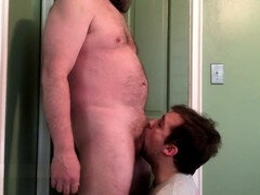 Finn Phillips showcases his skills sucking dick and getting cum on his face