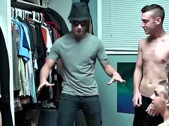 Naughty college dudes have an orgy fuck fest in their room