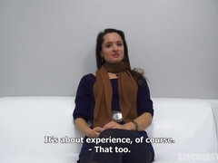 Brunette MILF Irina's Casting