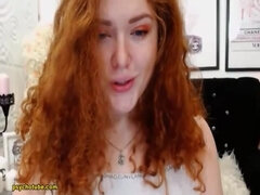 Tyłek, Blondynka, Dildo, Masturbacja, Mamuśka, Rudowłosa, Solo, Kamerka internetowa