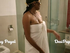 Asiatisk, Stora tuttar, Brunett, Kvinna, Indisk, Mellanrasig, Mogen, Solo