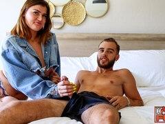 ベッドルーム, デカチン, デカパイ, フェラチオ, 茶髪の, バック, オナニー, タトゥー