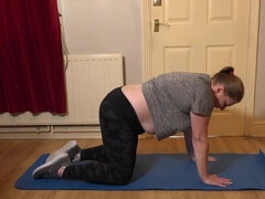 Her raw sexuality shines through during a workout