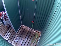 Busty Mature Spied in Public Shower