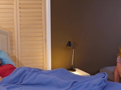 Amerykański, Analny, Sypialnia, Blondynka, Para, Hd, Naturalne cycki, Cipka