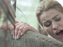 Anal, Cul, Blonde, Grossier, Double pénétration, Petite femme, Criant, Serré