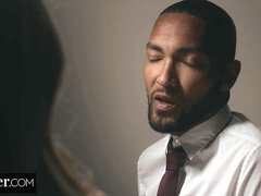 Bondage sadomaso, Pompino, Bondage, Schizzo di sborra, Dominazione, Lingerie, Rossa