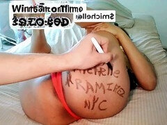 Exotic ebony milf stripper Boricualovenyc with a chocolate-colored booty shows off her skills