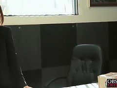 Tette grandi, Pompino, Schizzo di sborra, Gola profonda, Pisello, Hardcore, Hd, Ufficio