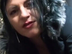 A Great Gift for St. Valentin- Blow-job, Fuck and Lot of Cum on My Long Fur Hooded Downjacket 245